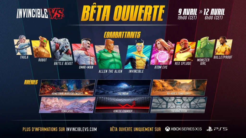 beta ouverte invincible VS