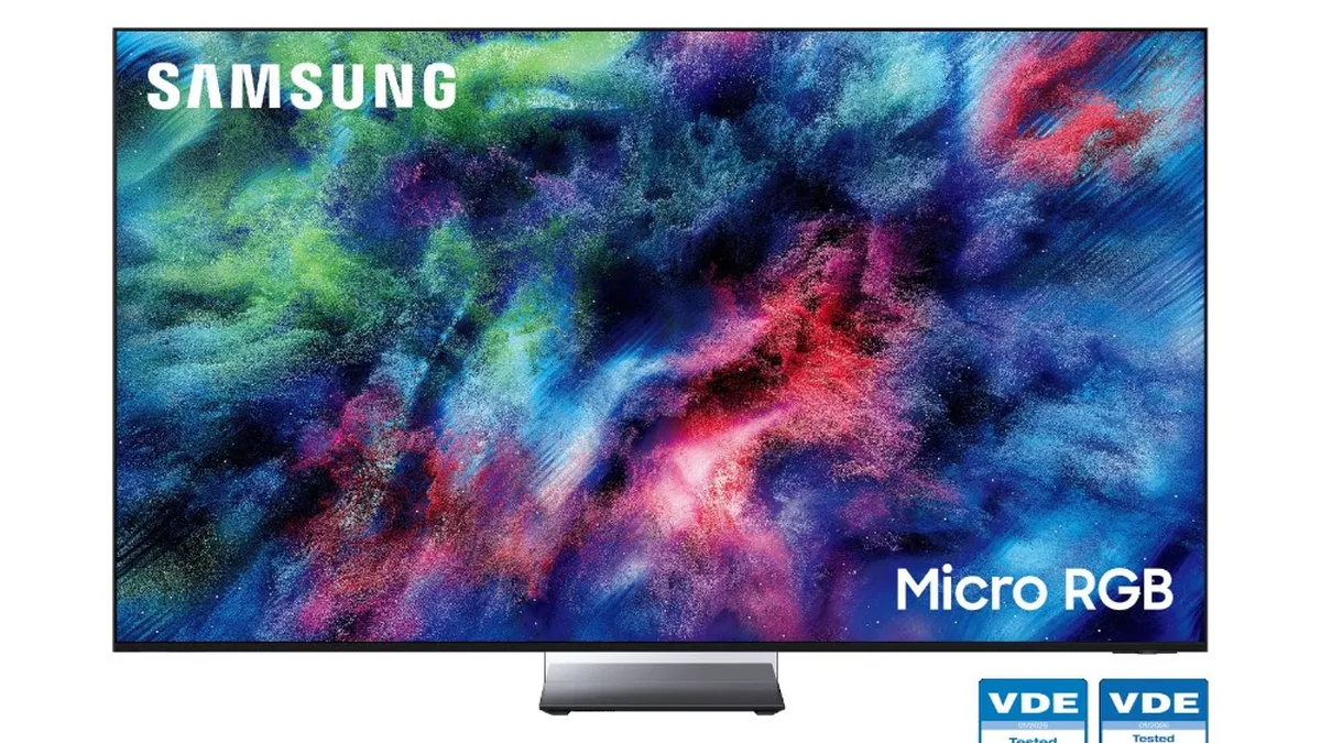 Samsung Micro RGB R95H : l'écran qui protège vos yeux et votre sommeil certifié par le VDE