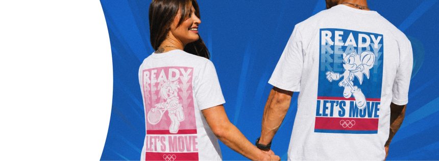 Sonic et les jeux olympic une collection de tshirt pour les 30 ans du hérisson
