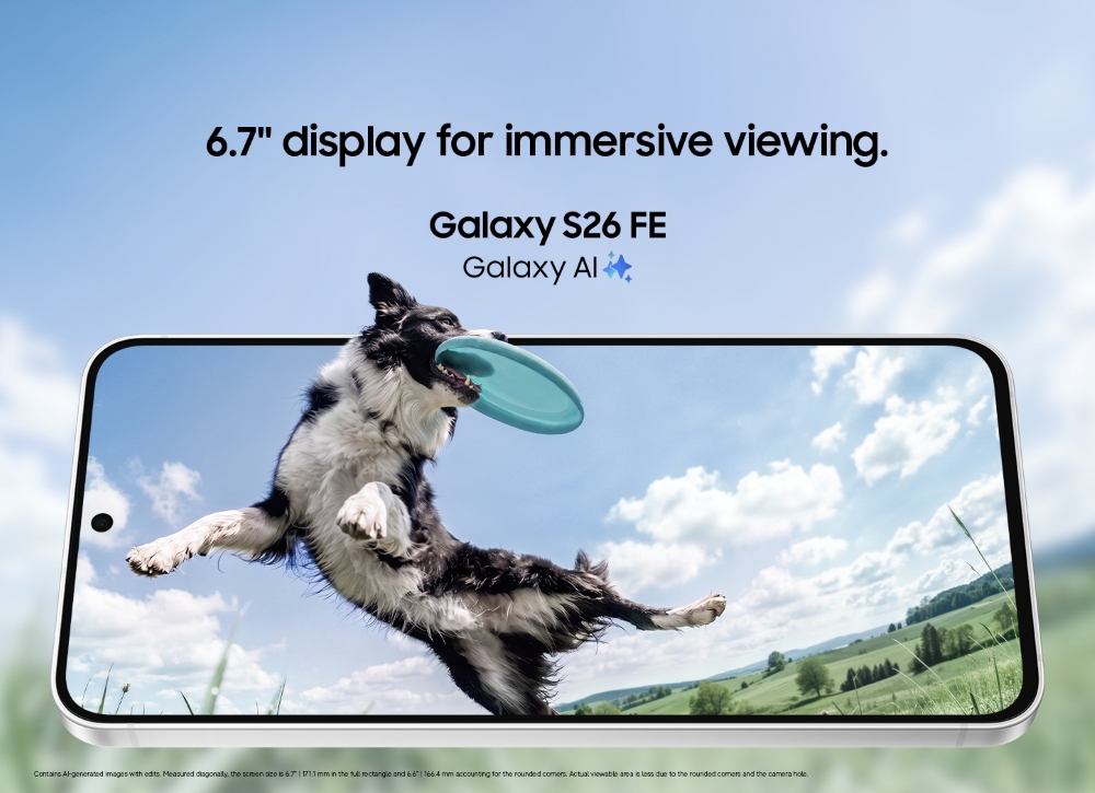 Ecran du Samsung Galaxy S26FE